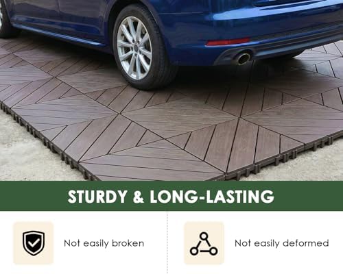 36 PCS Plastic Interlocking Deck Patio Tiles - Image 4