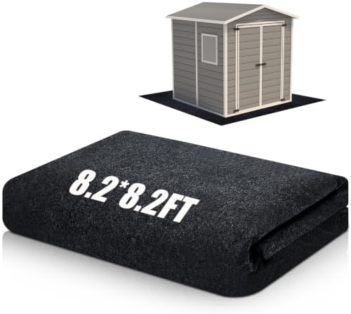 Shed Floor Mat 8.2 x 8.2 ft, PE Backing by Haull