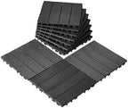 VEVOR 10 sq. ft Plastic Interlocking Deck Tiles, 10 Pack, Patio Floor Decking by VEVOR
