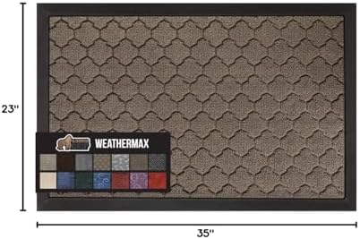 GORILLA GRIP WeatherMAX Door Mat, Indoor Outdoor - Image 2