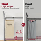 Tajsoon Laundry Cart with Hanging Rack, 65 Gal. Large Laundry Hamper - Image 6