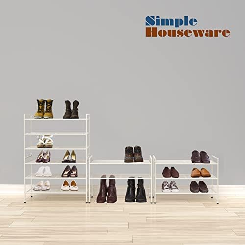 Simple Houseware 3-Tier Stackable Mesh Shoe Rack - Image 6