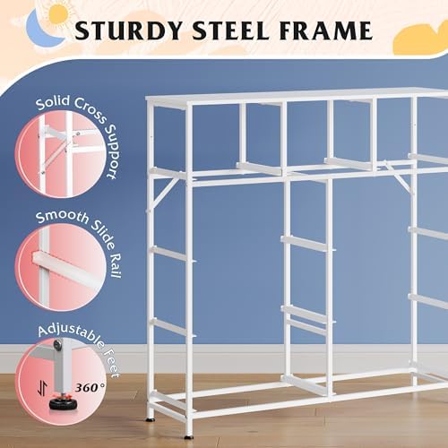 WLIVE Tall Dresser for Bedroom, 9 Drawer Chest of Drawers - Image 7
