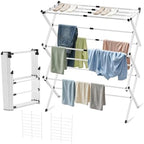 BAKON Space Saving Foldable Clothes Drying Rack, Extendable Rustproof Laundry by BAKON