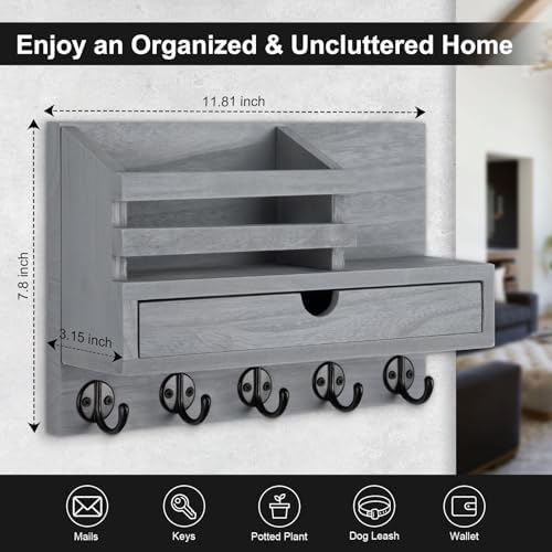 Key Holder Wall Mount, Mail Holder - Image 2