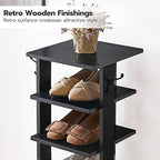 HOOBRO 8 Tiers Vertical Shoe Rack, Wooden Shoe Storage Organizer - Image 6