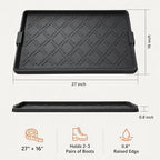 Boot Tray for Entryway, Rubber Shoe Mat, Waterproof Shoe Tray - Image 2