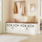 Hzuaneri 59" Shoe Storage Bench - Image 3