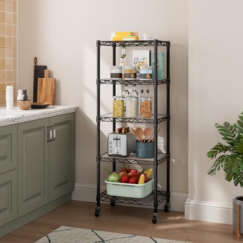 Golpart Small Shelves Storage Wire Metal Adjustable Shelf Unit - Image 2