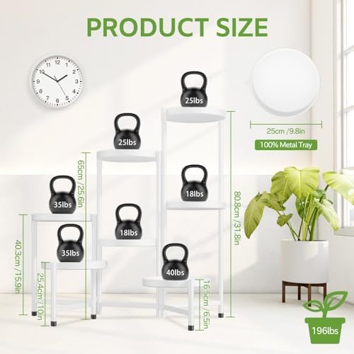 iDavosic.ly 7 Tier Large Plant Stand Indoor Outdoor, 10 In Wide Tray - Image 4