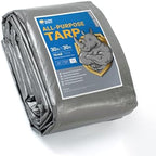 GUARD SHIELD Heavy Duty Tarp 30x30 Feet Silver/Black Multi Purpose Thick by GUARDSHIELD