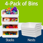 ReadySpace Extra Large Stackable Plastic Storage Bins - Image 4