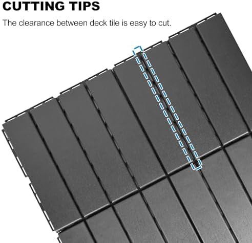 ToLanbbt Plastic Interlocking Deck Tiles 36 Pack 12"x12" Waterproof Indoor - Image 4