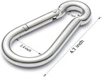 sprookber Stainless Steel Spring Snap Hook Carabiner - Image 2