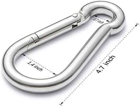 sprookber Stainless Steel Spring Snap Hook Carabiner - Image 2