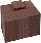 PrimeZone 216 PCS Plastic Interlocking Patio Deck Tiles Outdoor All Weather by PrimeZone