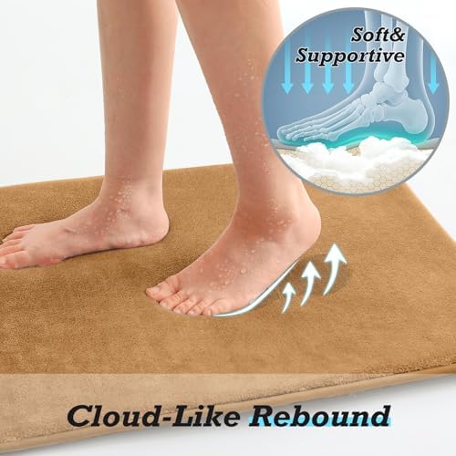 HUXMEYSON Bathroom Rugs Sets 3 Piece, Non-Slip & Quick Dry Bath Mat Set - Image 6