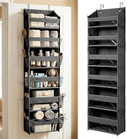 HOMELUX THEORY Over the Door Organizer, 100D Fabric, Dark Gray 1pc by HomeluxTheory