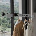 Foldable Indoor/Outdoor Basic 7-Hole Clothes Drying Rack by Boxonly