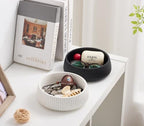 Concrete Key Bowl for Entryway Table, Ivory White - Image 6
