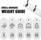 Heavy Duty Wooden Coat Rack, Wall-Mounted, 24 Inch - Image 3