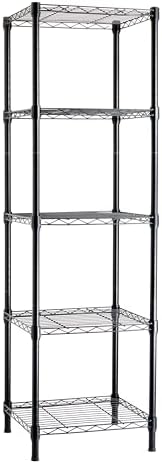 Amazon Basics 5-Shelf Tower Adjustable Storage Shelving Unit by AmazonBasics