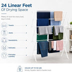 Honey-Can-Do 6-Tier Collapsible Clothes Drying Rack, No Assembly - Image 4