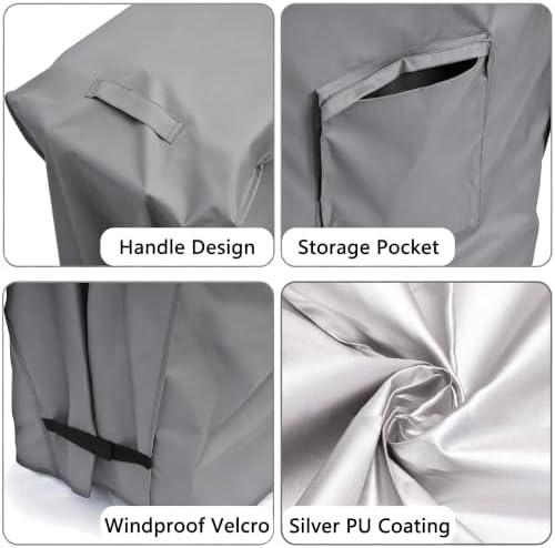 Cooler Cart Cover for 80-100 Qt Patio Rolling Ice Cart - Image 5