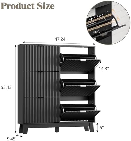 HUANLEGO Shoe Cabinet Storage for Entryway - Image 2