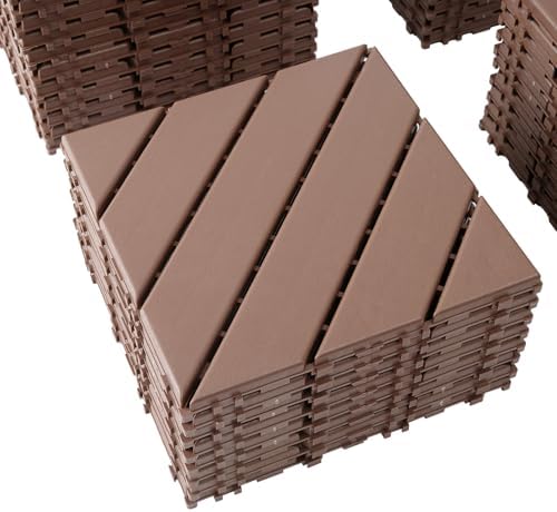 PP Resin Ball & Cast Plastic Interlocking Deck Tiles, Waterproof Deck Tiles by HCIOANHomecabinetseries