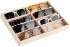 Frebeauty 8-Slot Sunglass Organizer Tray, Sunglass Holder by Frebeauty