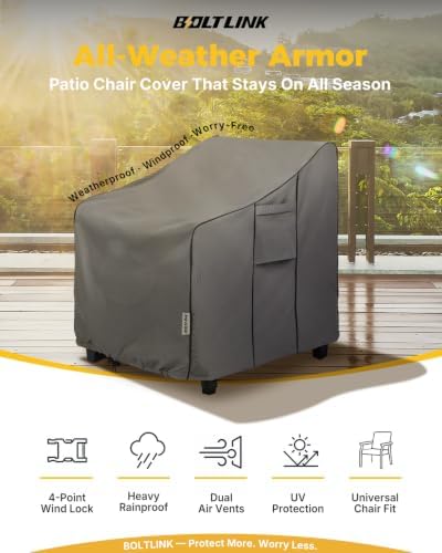 Heavy Duty Patio Chair Cover, 2 Pack - Image 3