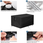 Outdoor Fire Pit Cover Rectangular Waterproof-36x26x24" - Image 4
