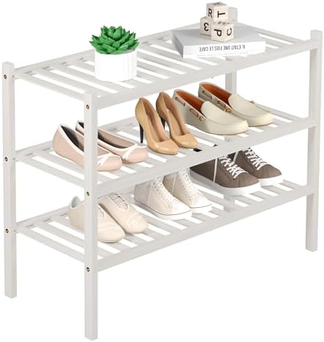 ROMGUAR CRAFT 3 Tier Bamboo Shoe Rack by ROMGUAR+CRAFT