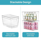 Vtopmart 10 Pack Clear Stackable Storage Bins - Image 3
