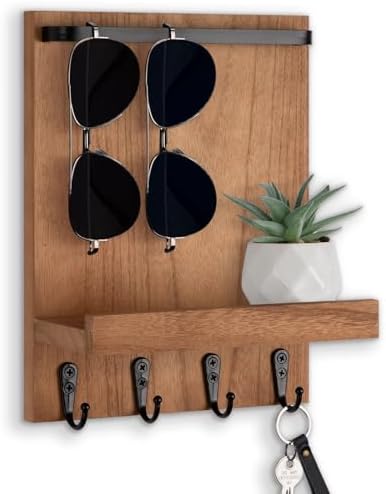 Key Holder Wall Mount, Key and Sunglasses Holder by Lucundm