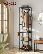 VASAGLE Freestanding Coat Rack, Hall Tree - Image 2