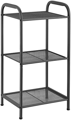 MAX Houser 3 Tier Extendable Industrial Storage Rack, Charcoal Gray by MAXHouser