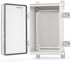 QILIPSU Outdoor WiFi Enclosure, 11.4"x7.5"x5.5" Waterproof Electrical Junction by QILIPSU