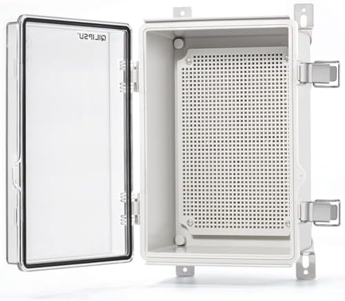 QILIPSU Outdoor WiFi Enclosure, 11.4"x7.5"x5.5" Waterproof Electrical Junction by QILIPSU