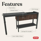 Keter Extendable Outdoor Bar Cart - Image 4
