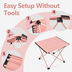 Grope Portable Beach Table for Sand, Folding Camping Table - Image 5