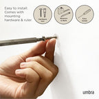 Umbra Flip Coat Rack, Wall Mount Retractable Hooks - Image 6