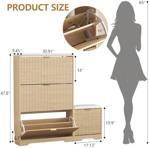 HUANLEGO Shoe Cabinet Storage for Entryway - Image 2