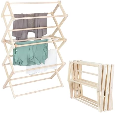 Pennsylvania Woodworks Clothes Drying Rack: Solid Maple Hard Wood Laundry Rack by PennsylvaniaWoodworks