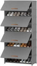 9 Tier Shoe Cabinet with Door, 36-Pair Storage by UNITSTAGE