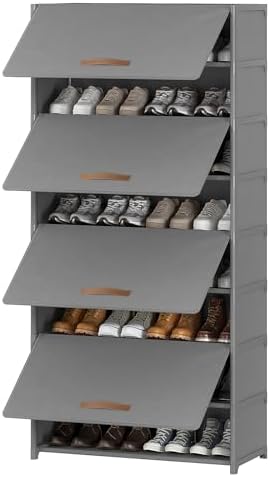 9 Tier Shoe Cabinet with Door, 36-Pair Storage by UNITSTAGE