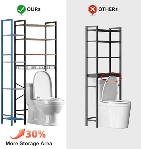 Kalrin 8-Tier Over The Toilet Storage - Image 3