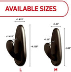 Command Medium Bronze Forever Classic Hooks, 2 Hooks, 4 Strips - Image 2