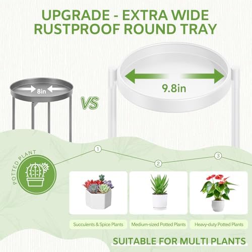 iDavosic.ly 6 Tier Large Plant Stand Indoor Outdoor, 10 In Wide Tray - Image 3